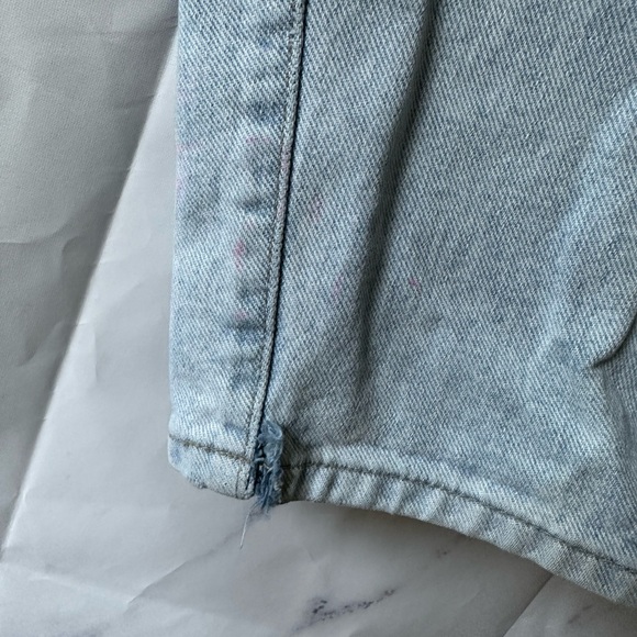 VTG EARLY 90S GUESS GREEN TAG HIGH WAIST DENIM JEANS 36/32 - Picture 7 of 14